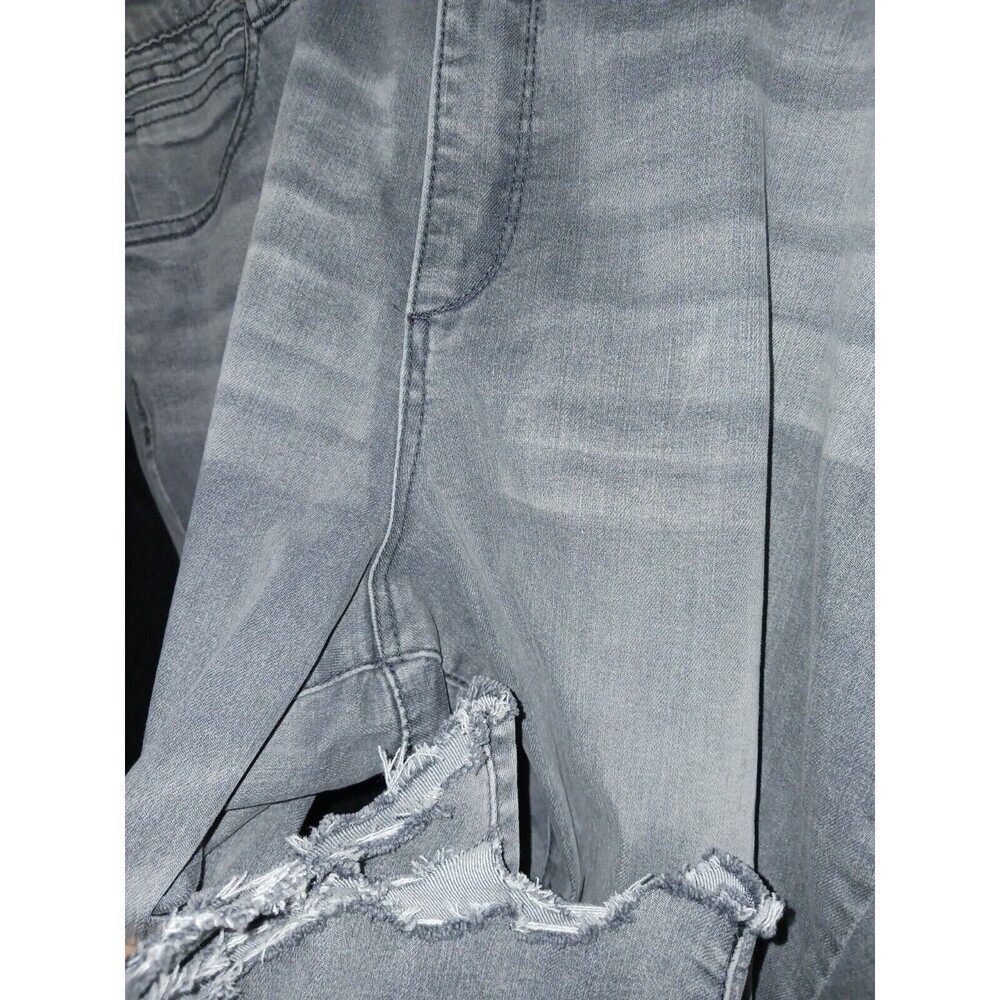 Democracy Ab Technology Jeans Womens 24W Grey Distressed Slimming High Rise - Picture 3 of 11
